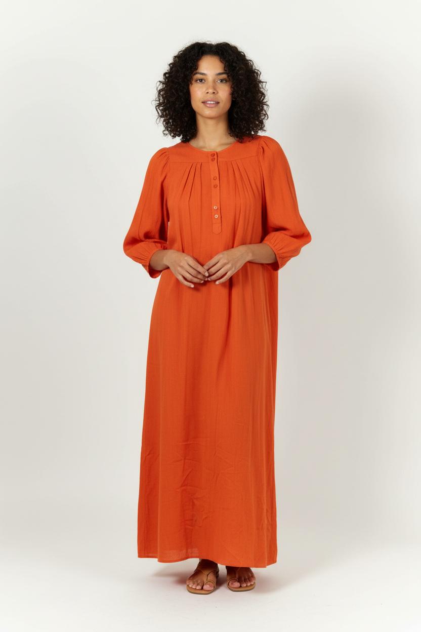 Robe Longue Orange - Taille S/36 de la marque Des petits hauts | PARAD91240 - Vendu par Paradigme - Image 1
