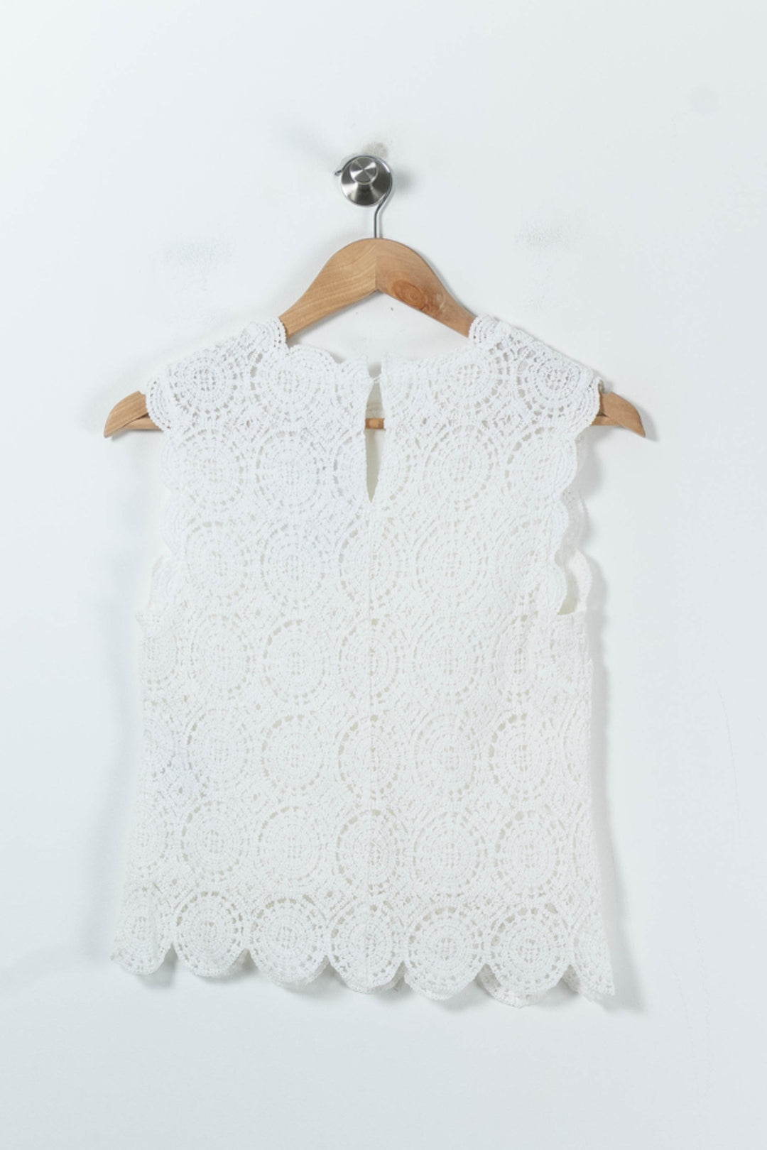 Top en Dentelle Blanc - Taille S/36 de la marque Claudie Pierlot | PARAD91252 - Vendu par Paradigme - Image 4