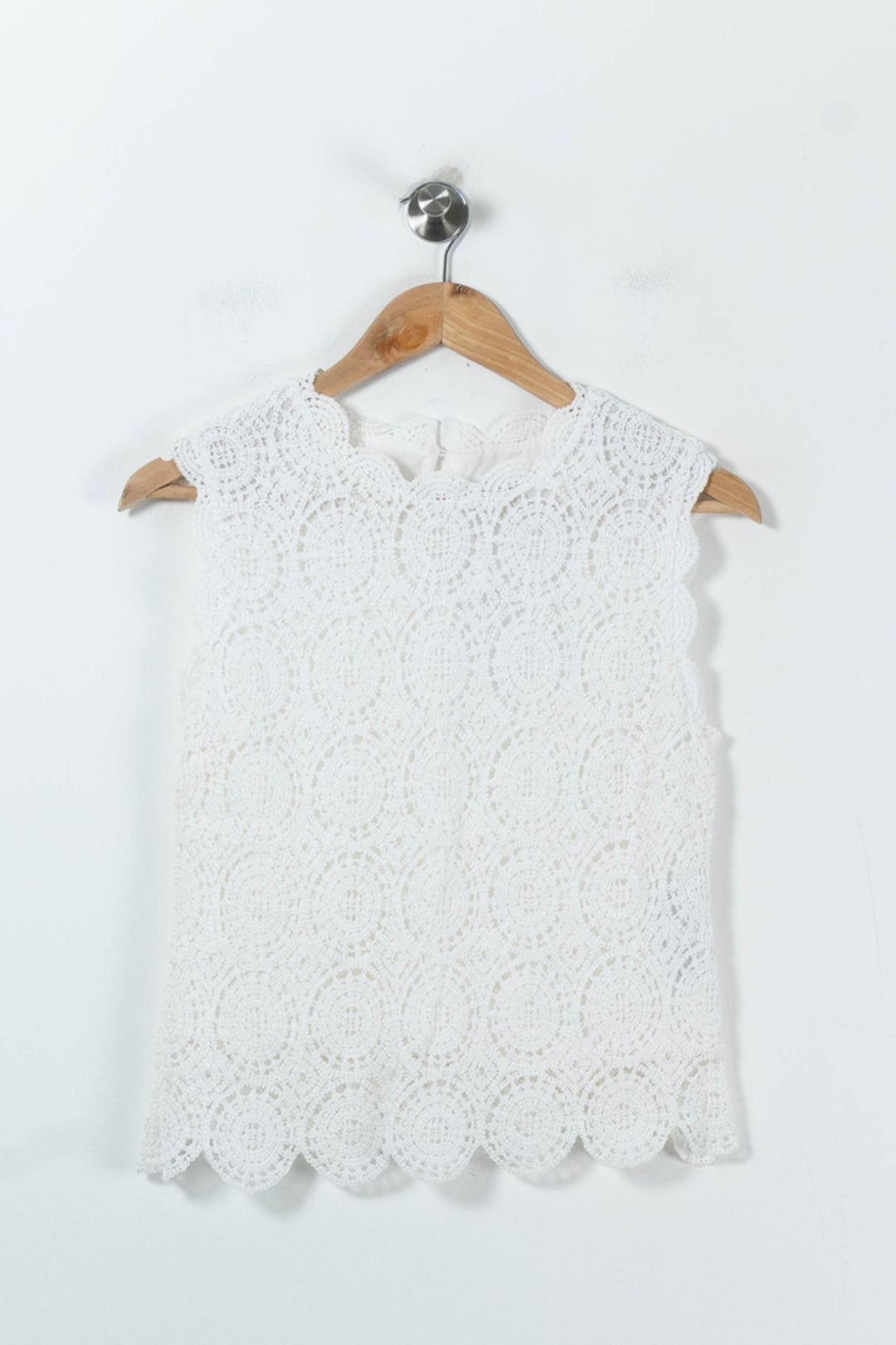 Top en Dentelle Blanc - Taille S/36 de la marque Claudie Pierlot | PARAD91252 - Vendu par Paradigme - Image 2