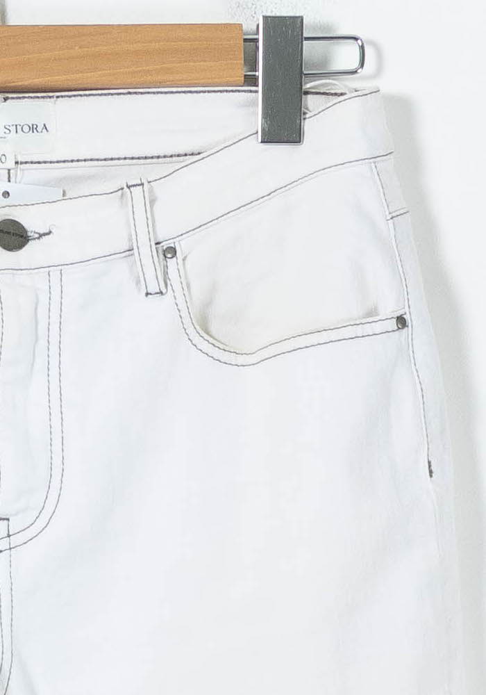 Jean Blanc - Taille L/40 de la marque Chloé Stora | PARAD91261 - Vendu par Paradigme - Image 3