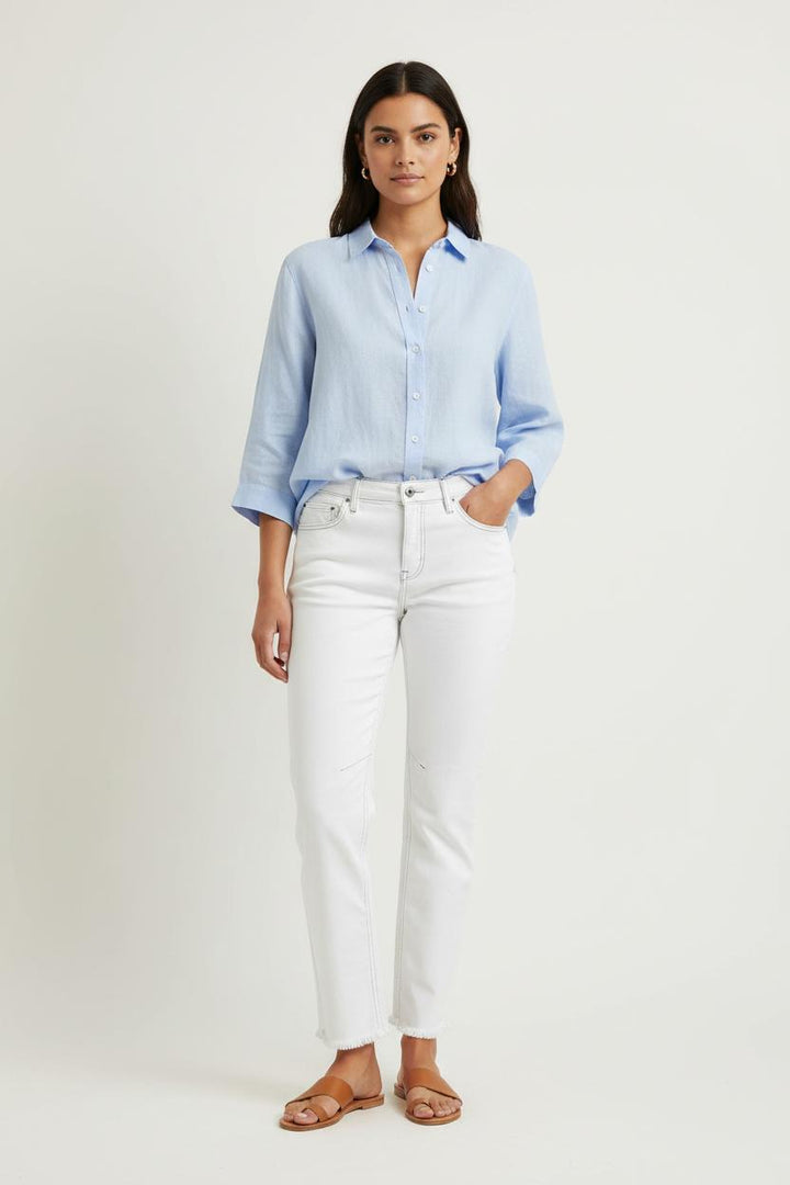 Jean Blanc - Taille L/40 de la marque Chloé Stora | PARAD91261 - Vendu par Paradigme - Image 1