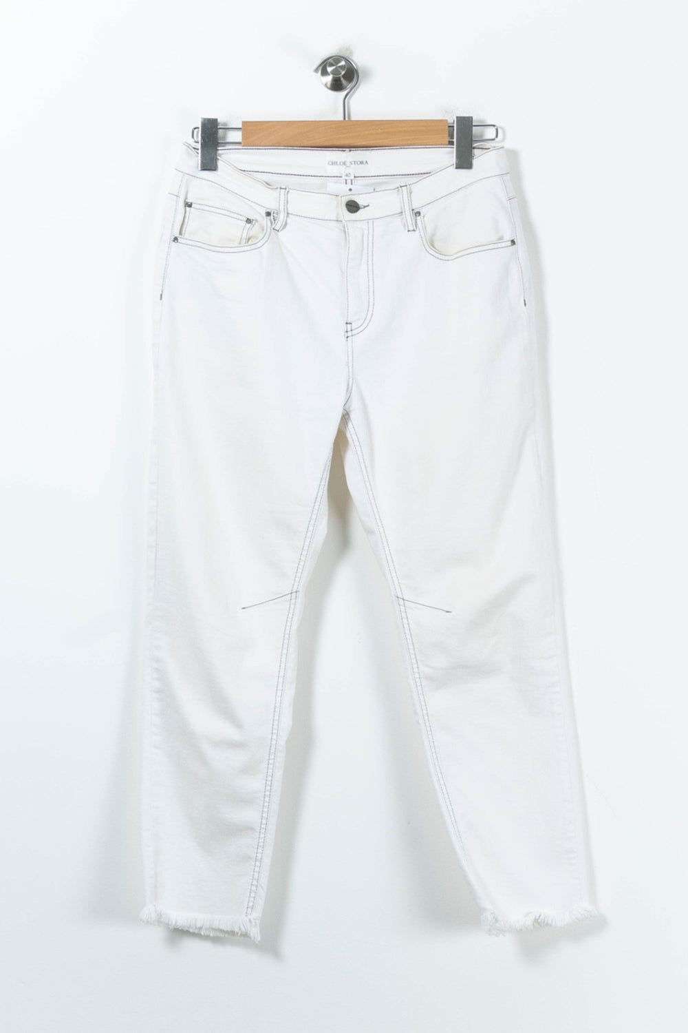 Jean Blanc - Taille L/40 de la marque Chloé Stora | PARAD91261 - Vendu par Paradigme - Image 2