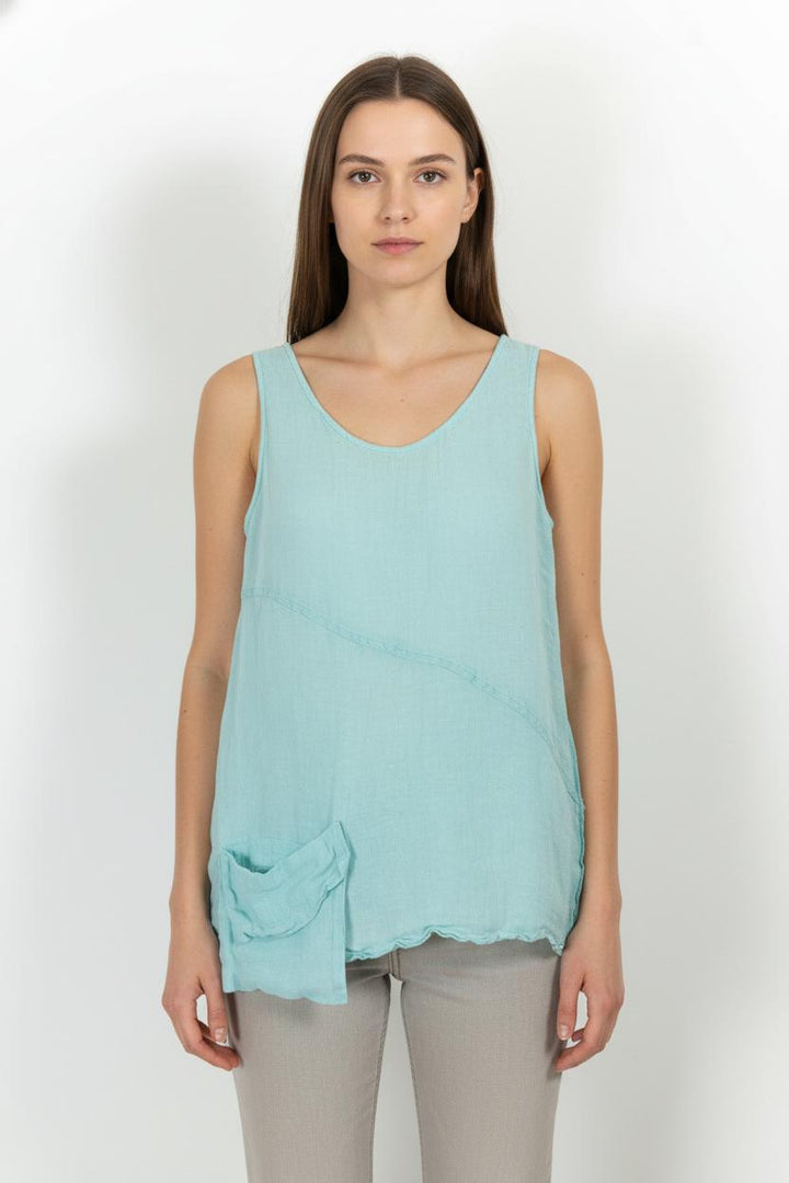 Débardeur Bleu - Taille XXL/44 de la marque ZAPA | PARAD91266 - Vendu par Paradigme - Image 1