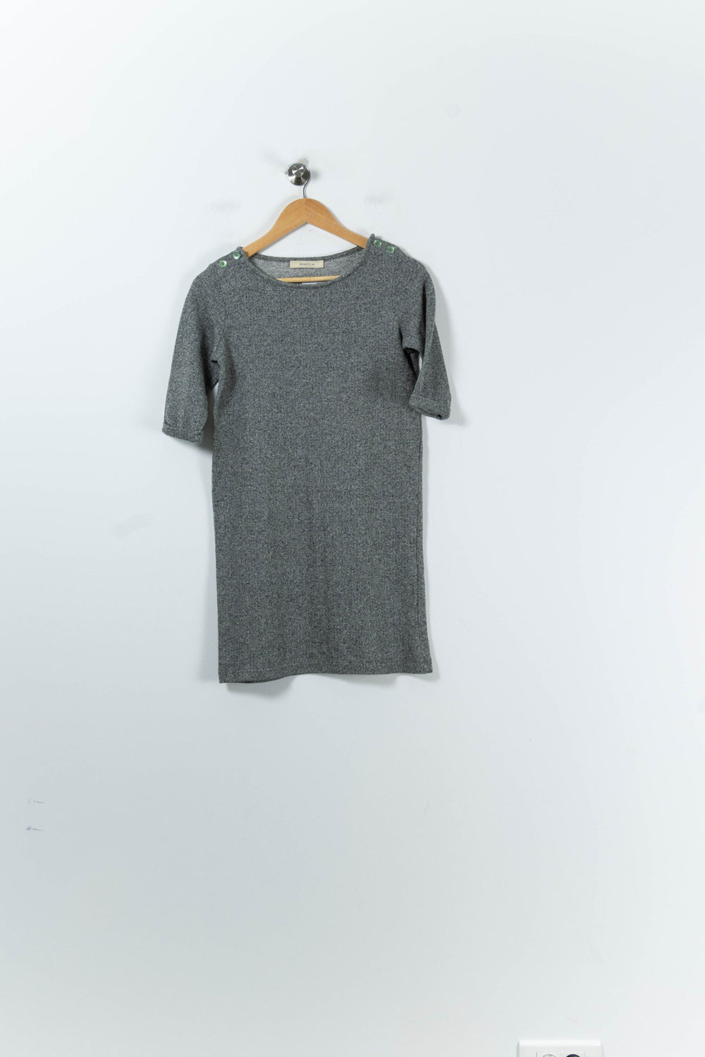 Robe Droite Grise - Taille S/36 de la marque Sessùn | PARAD91268 - Vendu par Paradigme - Image 2