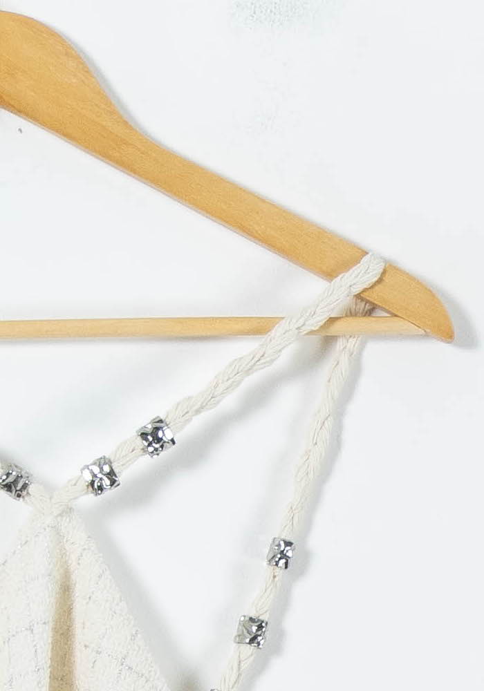 Robe Courte Blanche - Taille S/36 de la marque Maje | PARAD91272 - Vendu par Paradigme - Image 3