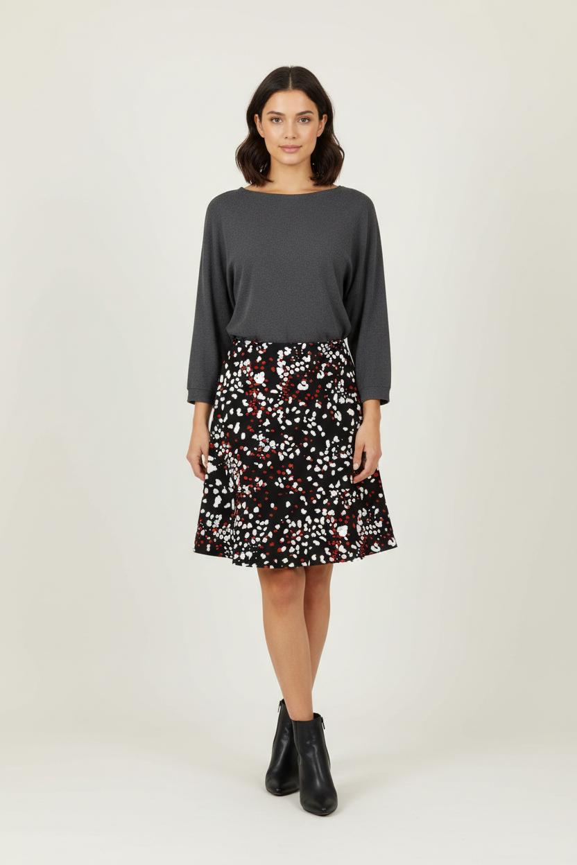 Jupe Courte Noire Blanche et Rouge - Taille XL/42 de la marque Liu Jo | PARAD91276 - Vendu par Paradigme - Image 1
