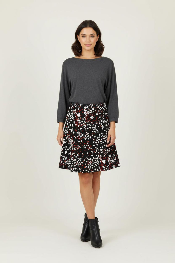 Jupe Courte Noire Blanche et Rouge - Taille XL/42 de la marque Liu Jo | PARAD91276 - Vendu par Paradigme - Image 1