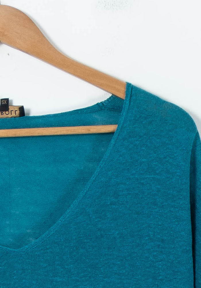 T-shirt Bleu - Taille XS/34 de la marque Caroll | PARAD91282 - Vendu par Paradigme - Image 3