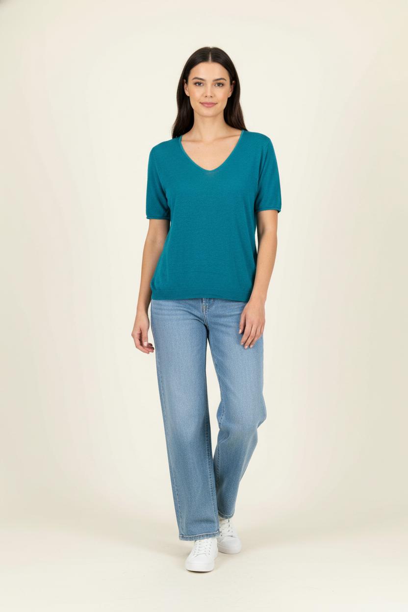 T-shirt Bleu - Taille XS/34 de la marque Caroll | PARAD91282 - Vendu par Paradigme - Image 1
