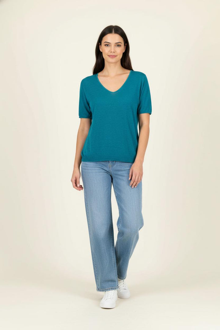 T-shirt Bleu - Taille XS/34 de la marque Caroll | PARAD91282 - Vendu par Paradigme - Image 1