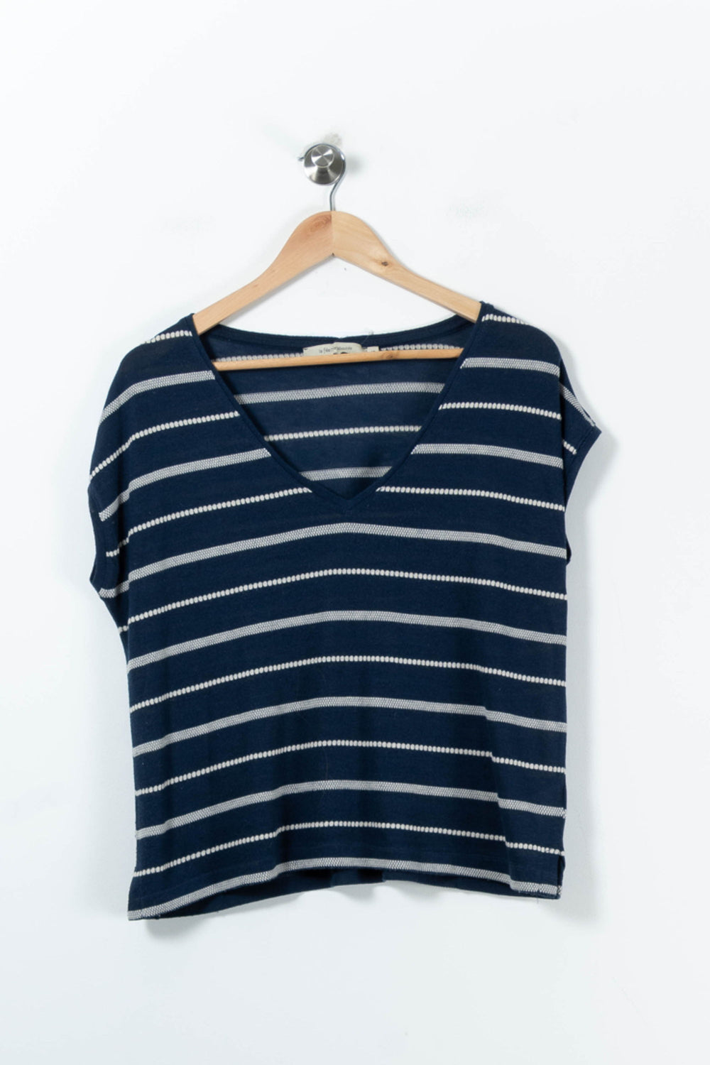 Tee-shirt Bleu et Blanc - Taille S/36 de la marque La Fée Maraboutée | PARAD91285 - Vendu par Paradigme - Image 2