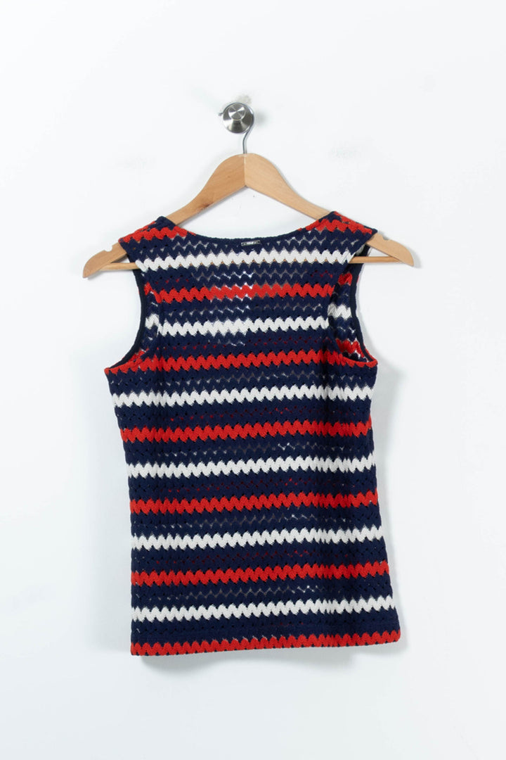 Débardeur Bleu Blanc et Rouge - Taille S/36 de la marque Liu Jo | PARAD91287 - Vendu par Paradigme - Image 4