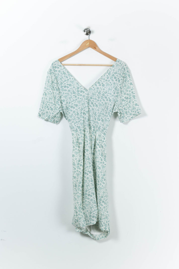 Robe Fleurie Verte - Taille M/38 de la marque Karl Marc John | PARAD91293 - Vendu par Paradigme - Image 2