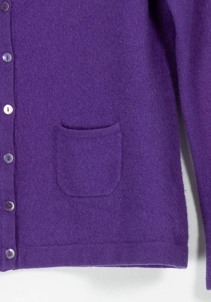 Cardigan Violet - Taille XS/34 de la marque Rodier | PARAD91307 - Vendu par Paradigme - Image 3