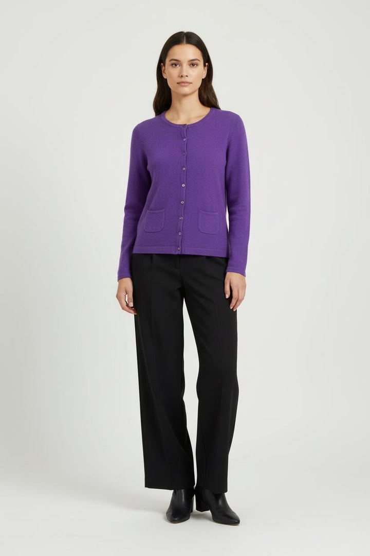 Cardigan Violet - Taille XS/34 de la marque Rodier | PARAD91307 - Vendu par Paradigme - Image 1