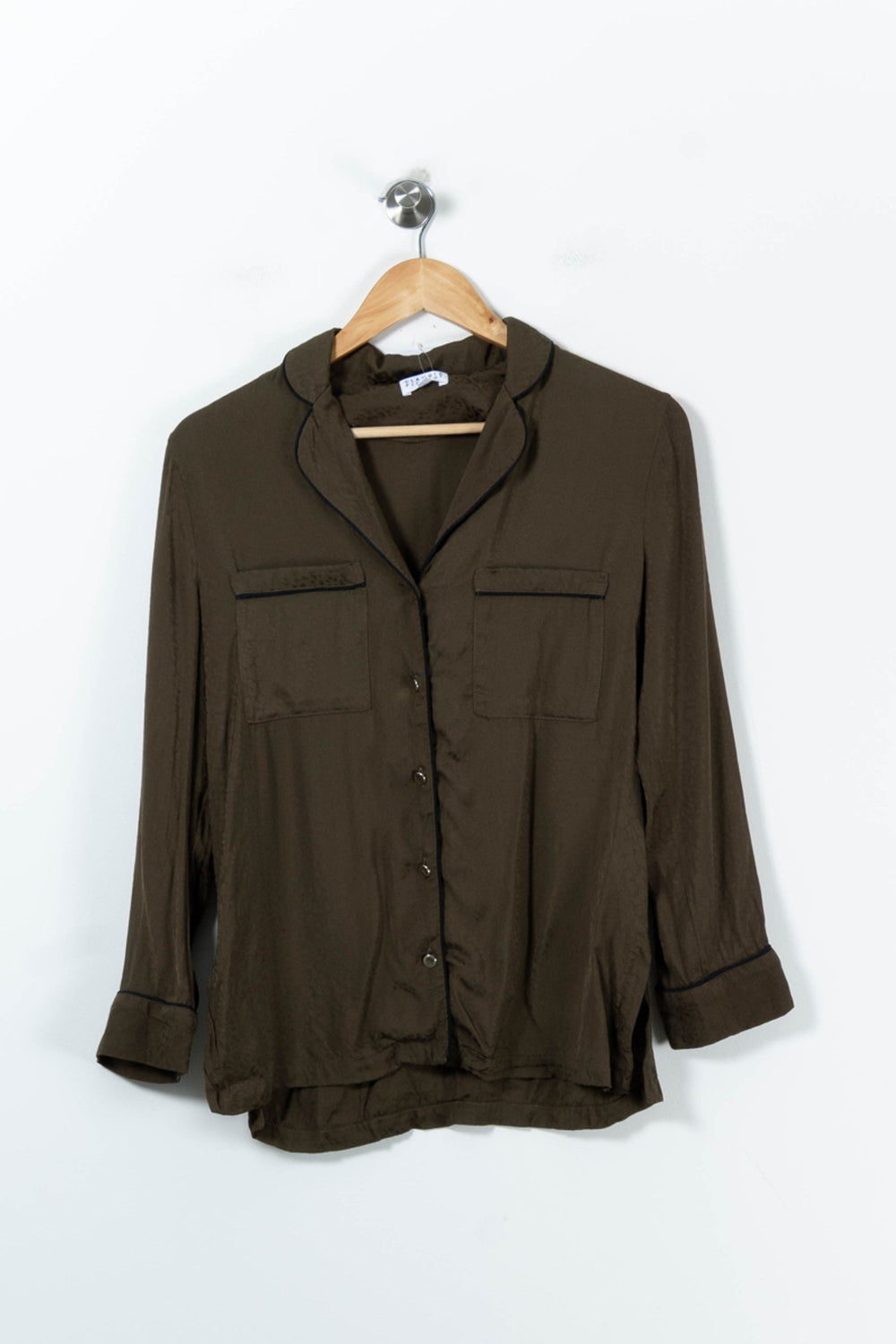 Chemise Verte - Taille S/36 de la marque Claudie Pierlot | PARAD91309 - Vendu par Paradigme - Image 2