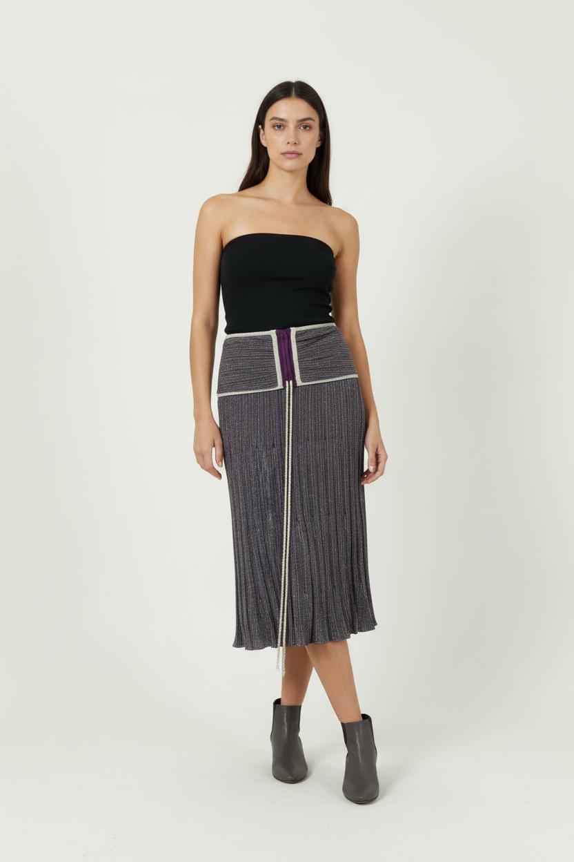 Jupe Plissée Violette - Taille S/36 de la marque Maje | PARAD91312 - Vendu par Paradigme - Image 1