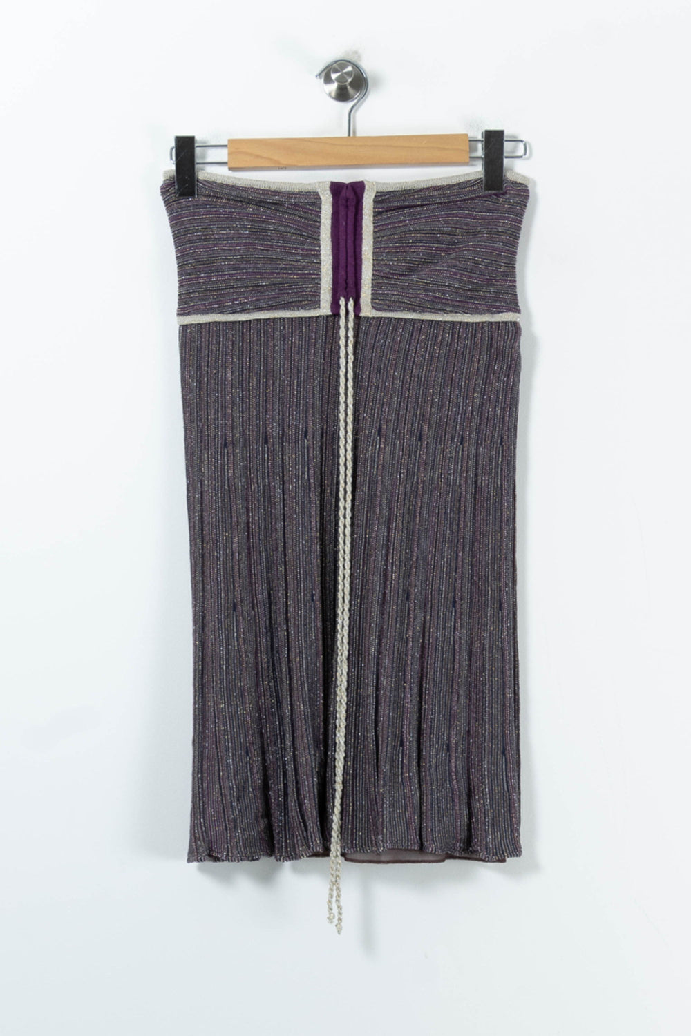 Jupe Plissée Violette - Taille S/36 de la marque Maje | PARAD91312 - Vendu par Paradigme - Image 2