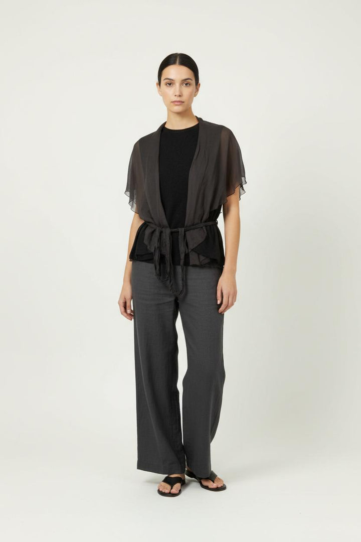 Cardigan Marron - Taille S/36 de la marque La Fée Maraboutée | PARAD91314 - Vendu par Paradigme - Image 1