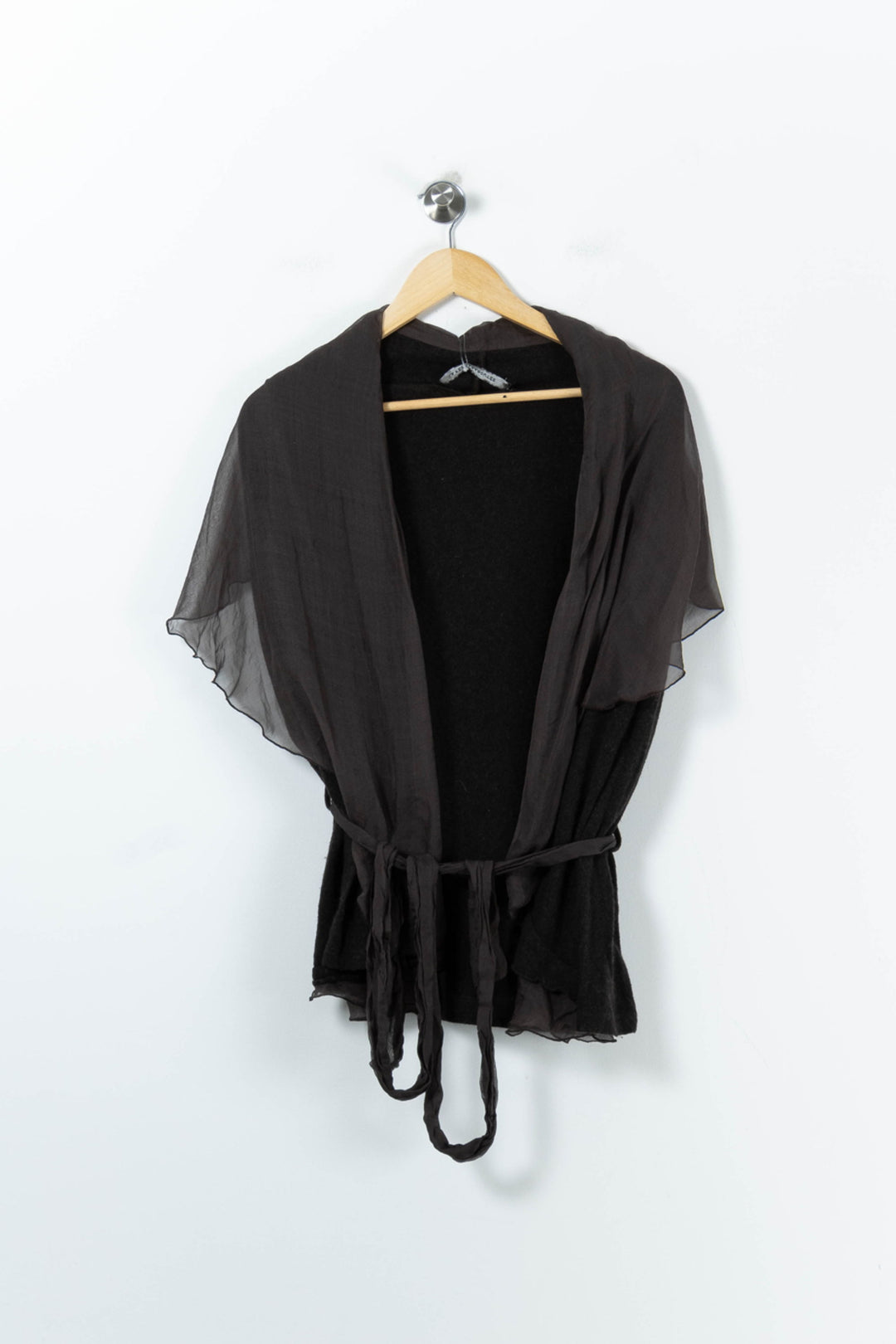 Cardigan Marron - Taille S/36 de la marque La Fée Maraboutée | PARAD91314 - Vendu par Paradigme - Image 2