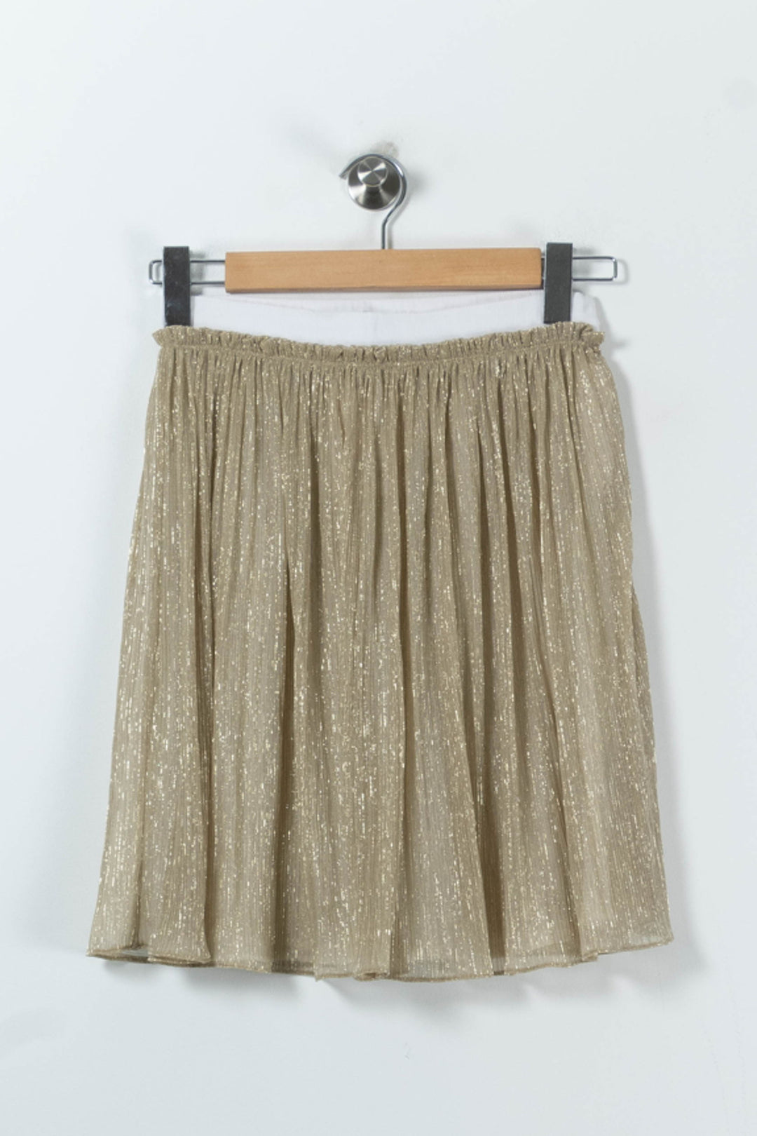 Jupe Plissée Or - Taille S/36 de la marque Claudie Pierlot | PARAD91323 - Vendu par Paradigme - Image 2