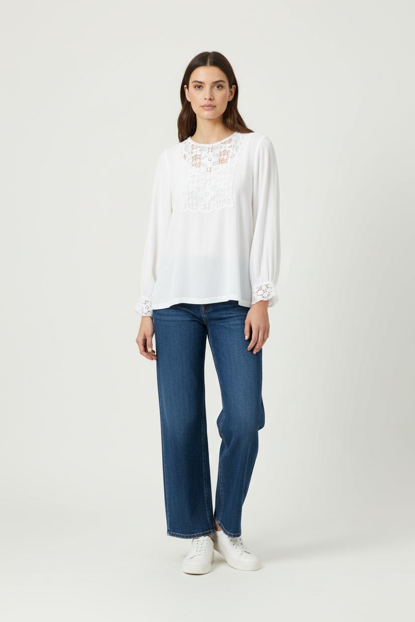 Blouse Blanche - Taille S/36 de la marque Sandro | PARAD91324 - Vendu par Paradigme - Image 1