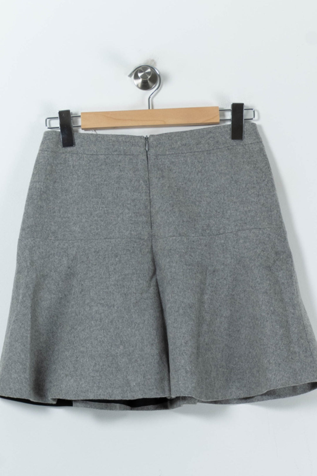 Jupe Évasée Grise - Taille M/38 de la marque Claudie Pierlot | PARAD91327 - Vendu par Paradigme - Image 4