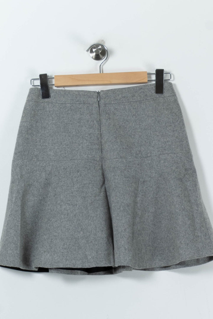 Jupe Évasée Grise - Taille M/38 de la marque Claudie Pierlot | PARAD91327 - Vendu par Paradigme - Image 4