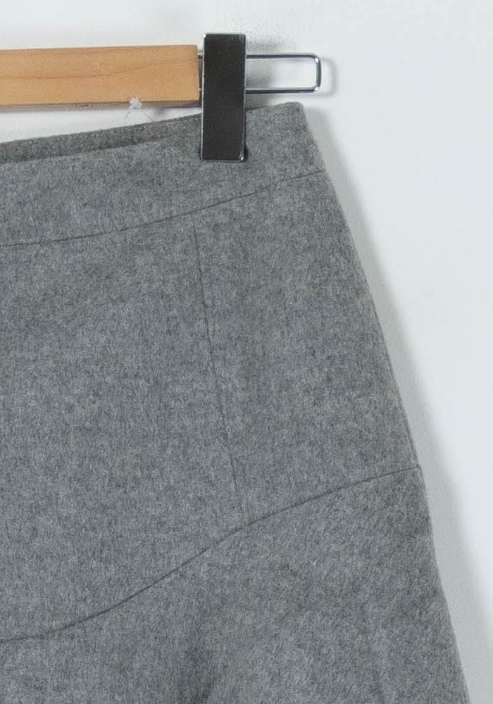 Jupe Évasée Grise - Taille M/38 de la marque Claudie Pierlot | PARAD91327 - Vendu par Paradigme - Image 3