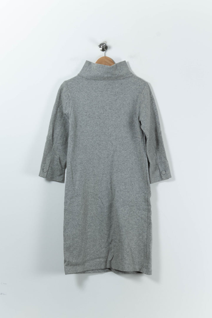 Robe Midi Grise - Taille S/36 de la marque Agnès b. | PARAD91328 - Vendu par Paradigme - Image 4