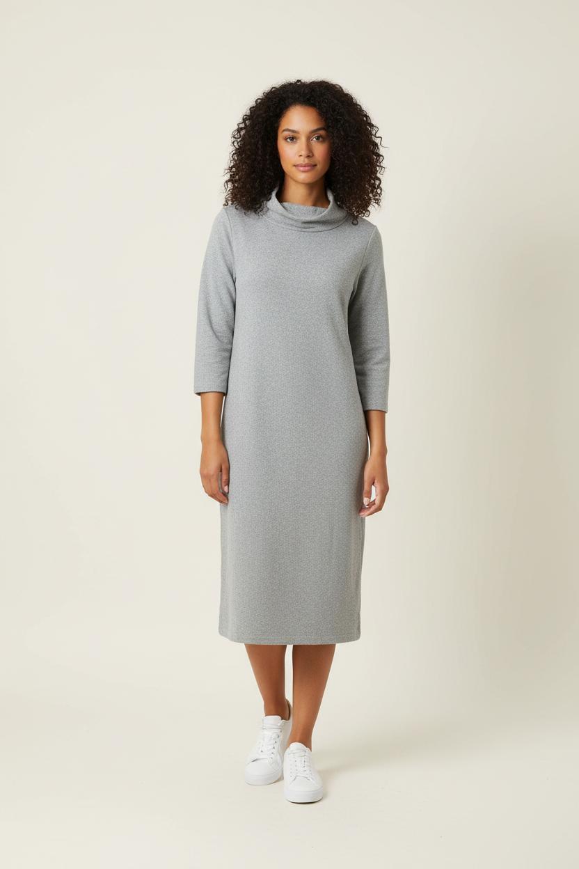 Robe Midi Grise - Taille S/36 de la marque Agnès b. | PARAD91328 - Vendu par Paradigme - Image 1