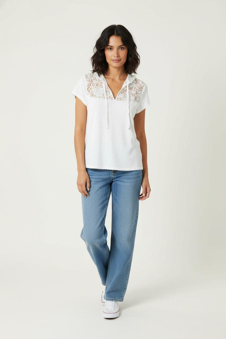 T-shirt Blanc - Taille S/36 de la marque Claudie Pierlot | PARAD91329 - Vendu par Paradigme - Image 1