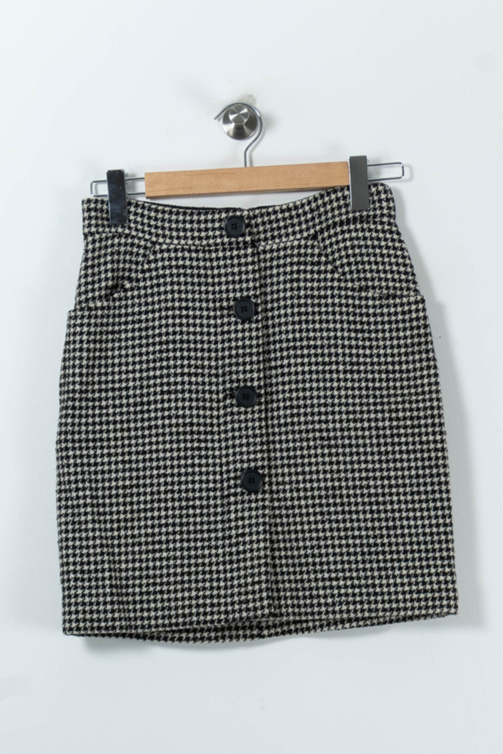 Jupe Droite Noire et Blanche - Taille M/38 de la marque Maje | PARAD91333 - Vendu par Paradigme - Image 2