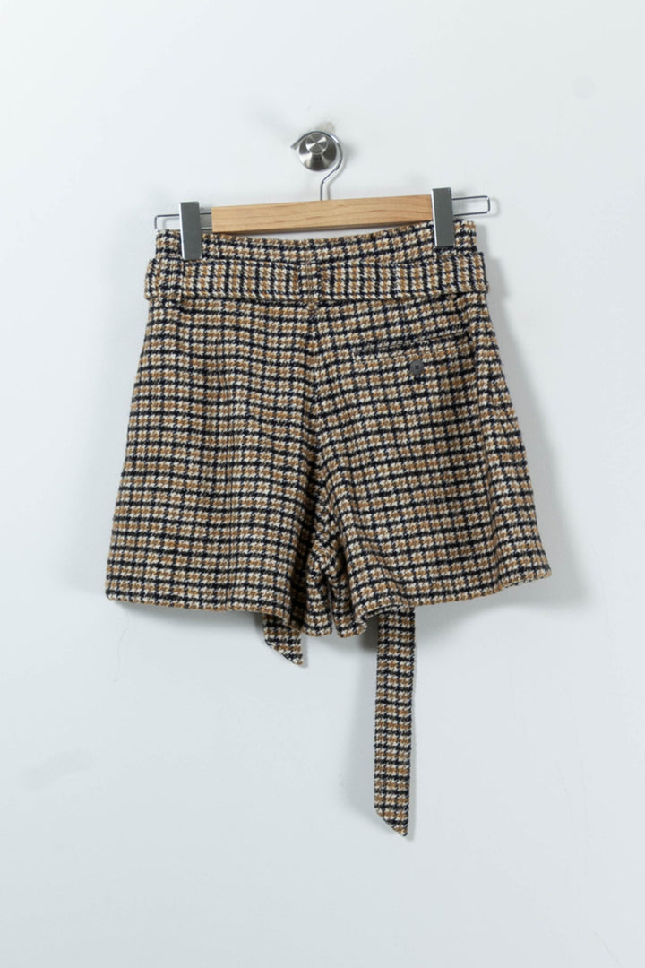 Shorts Marron et Beige - Taille S/36 de la marque Sézane | PARAD91339 - Vendu par Paradigme - Image 4