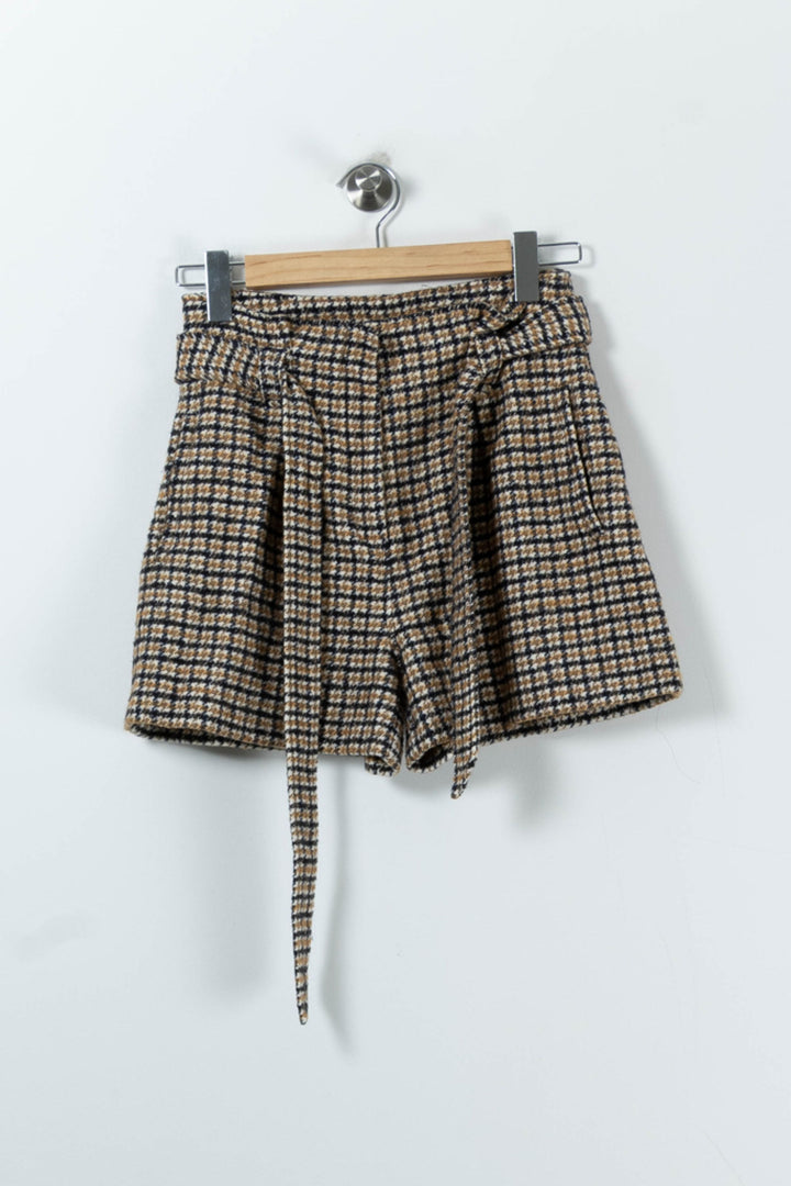 Shorts Marron et Beige - Taille S/36 de la marque Sézane | PARAD91339 - Vendu par Paradigme - Image 2