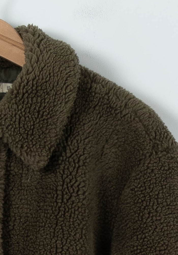 Manteau En Laine Verte - Taille XS/34 de la marque La Fée Maraboutée | PARAD91343 - Vendu par Paradigme - Image 3