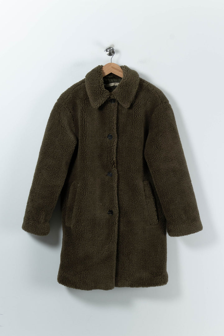 Manteau En Laine Verte - Taille XS/34 de la marque La Fée Maraboutée | PARAD91343 - Vendu par Paradigme - Image 2