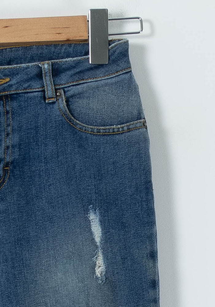Jean Délavé Bleu - Taille XS/34 de la marque The Kooples | PARAD91376 - Vendu par Paradigme - Image 3