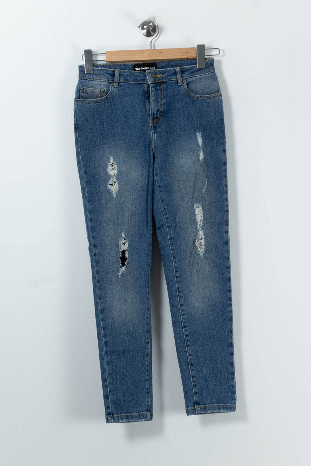 Jean Délavé Bleu - Taille XS/34 de la marque The Kooples | PARAD91376 - Vendu par Paradigme - Image 2