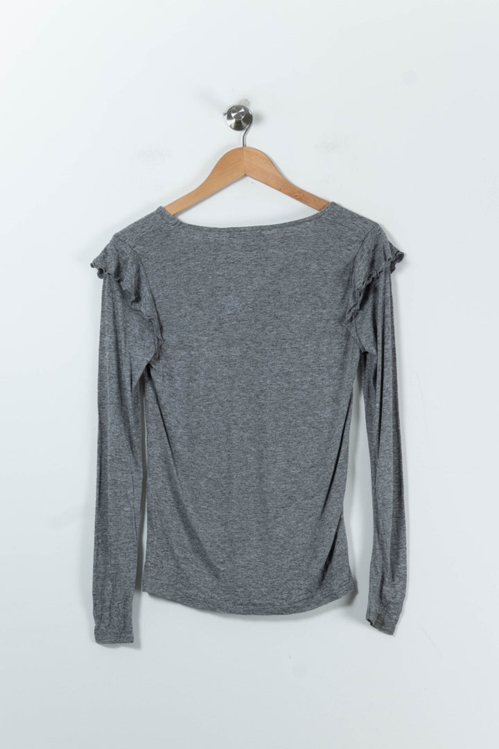 Tee-shirt à Manches Longues Gris - Taille S/36 de la marque ZAPA | PARAD91387 - Vendu par Paradigme - Image 4