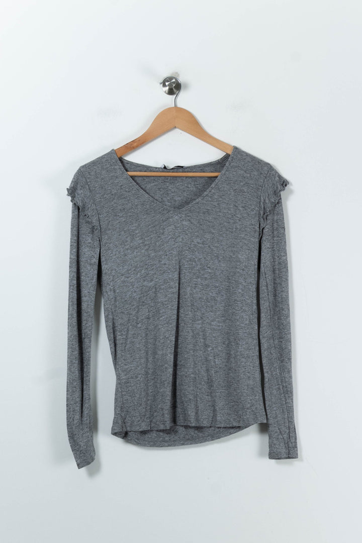 Tee-shirt à Manches Longues Gris - Taille S/36 de la marque ZAPA | PARAD91387 - Vendu par Paradigme - Image 2