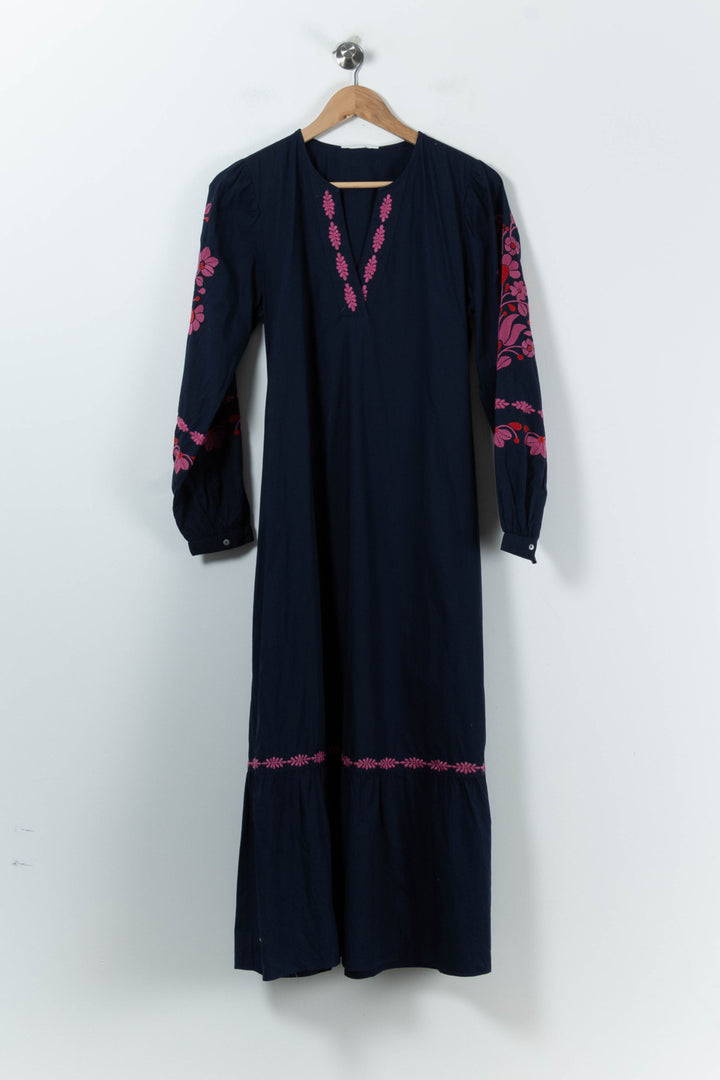 Robe Longue Bleu et Rose - Taille M/38 de la marque Sud express | PARAD91405 - Vendu par Paradigme - Image 2