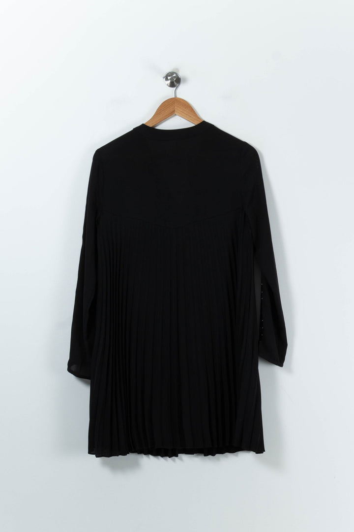 Robe Plissée Noire - Taille S/36 de la marque I.Code | PARAD91410 - Vendu par Paradigme - Image 4