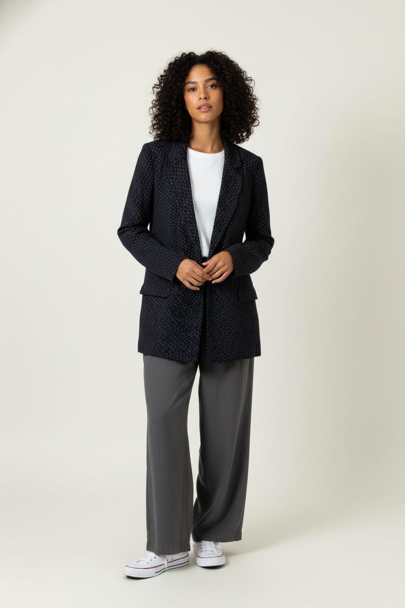 Blazer Bleu et Blanc - Taille XS/34 de la marque Suncoo | PARAD91417 - Vendu par Paradigme - Image 1