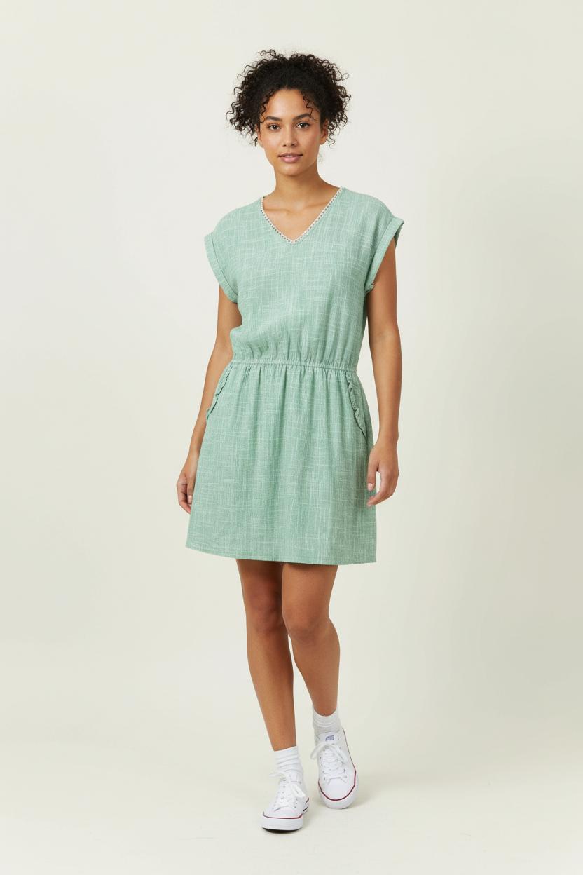 Robe Courte Verte - Taille M/38 de la marque Garance Paris | PARAD91418 - Vendu par Paradigme - Image 1