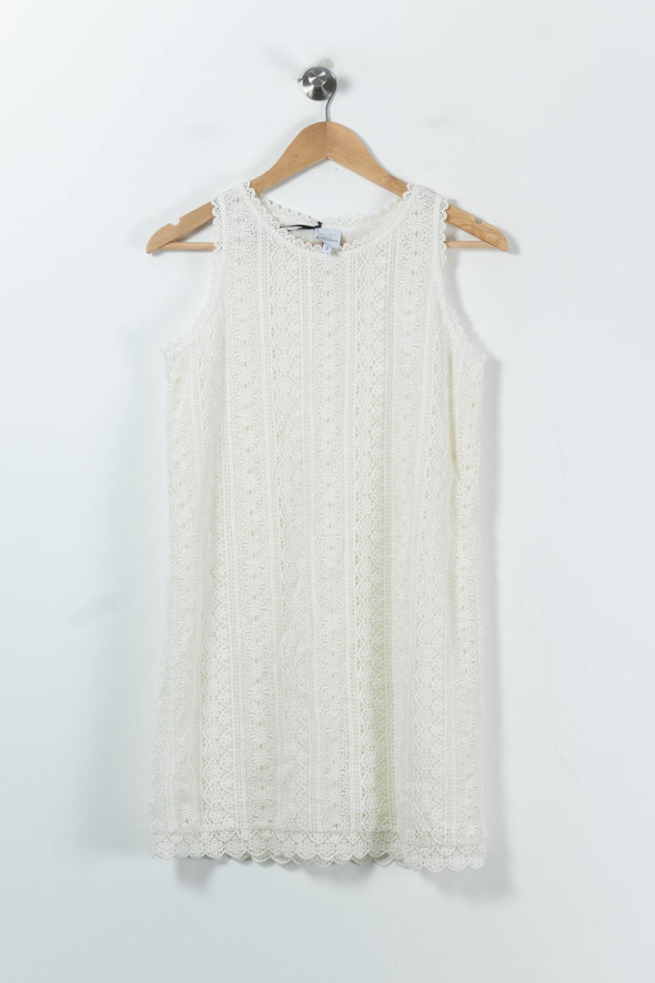 Robe Dentelle Blanche - Taille S/36 de la marque Petite Mendigote | PARAD91436 - Vendu par Paradigme - Image 2