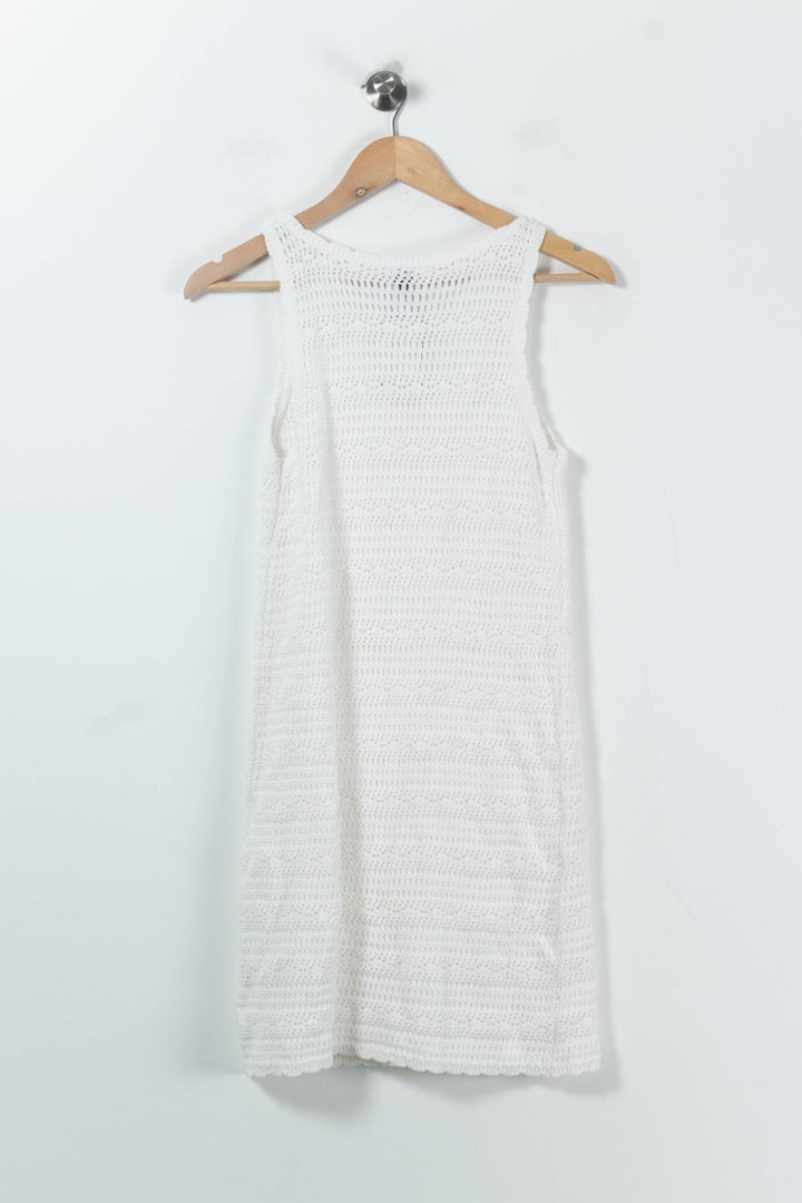 Robe Crochet Blanche - Taille S/36 de la marque Petite Mendigote | PARAD91437 - Vendu par Paradigme - Image 4