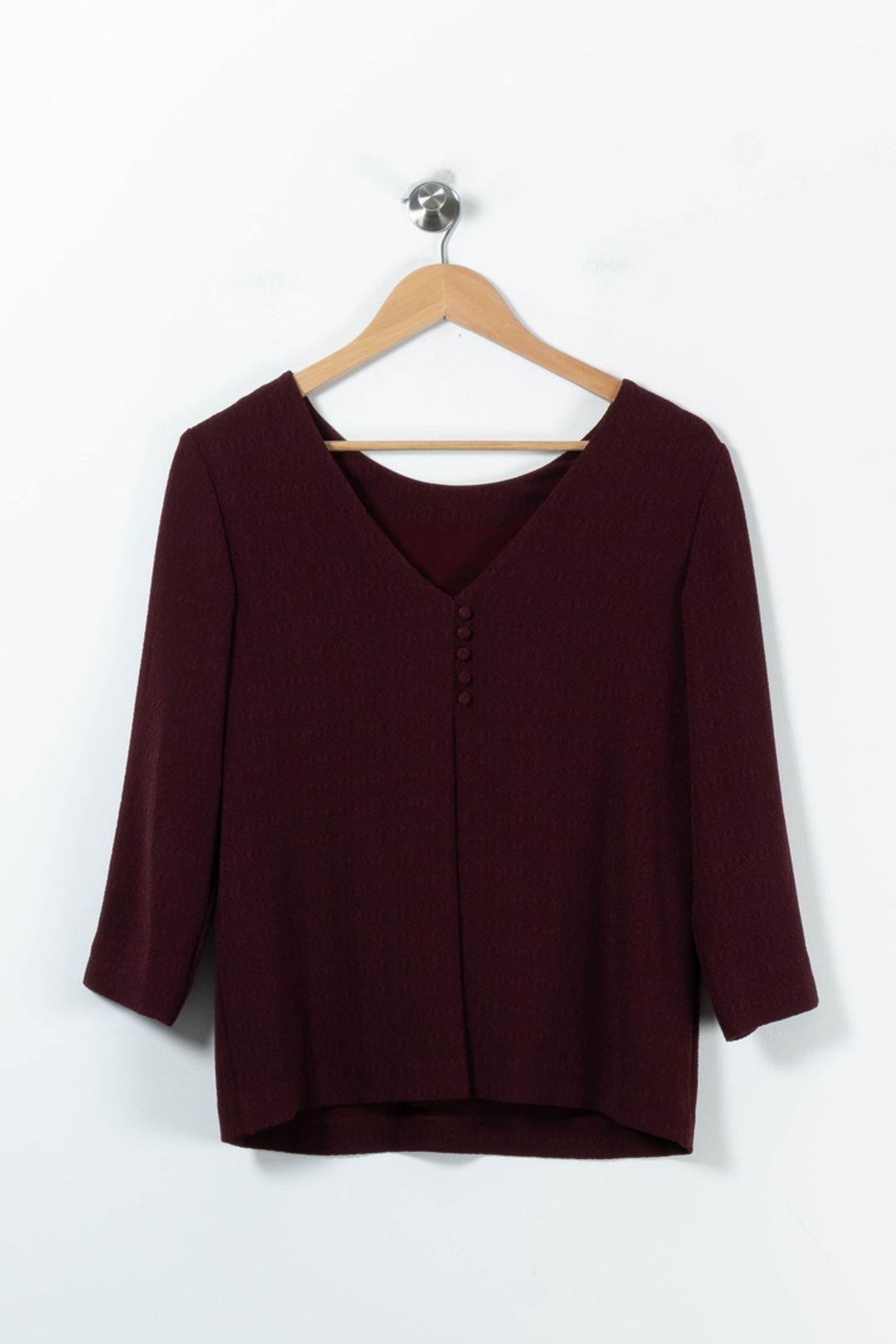 Blouse Bordeaux - Taille S/36 de la marque Sézane | PARAD91439 - Vendu par Paradigme - Image 4