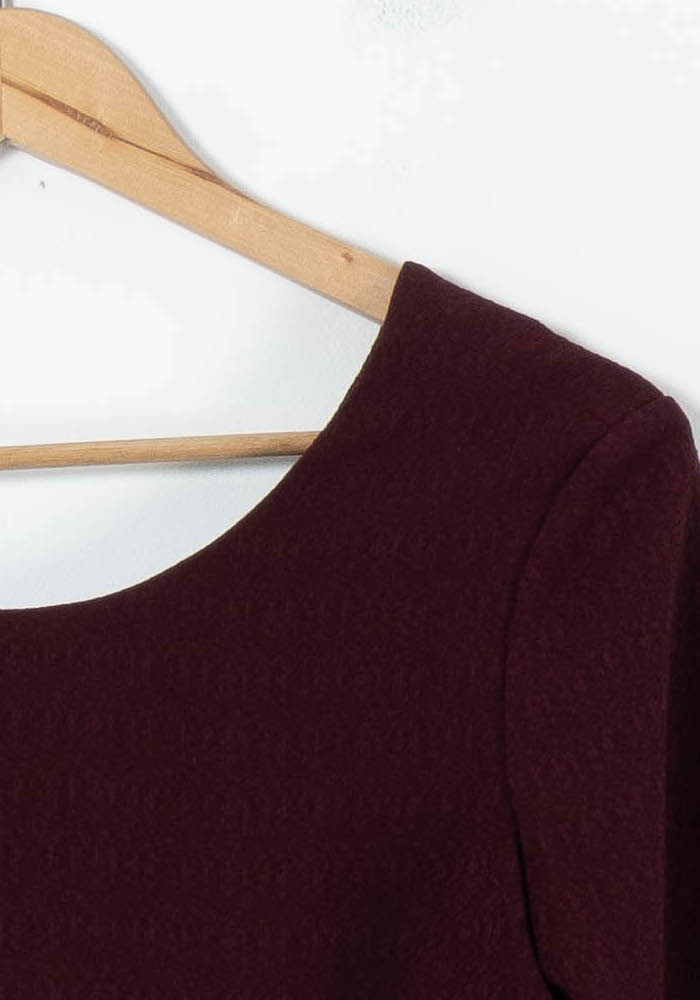 Blouse Bordeaux - Taille S/36 de la marque Sézane | PARAD91439 - Vendu par Paradigme - Image 3