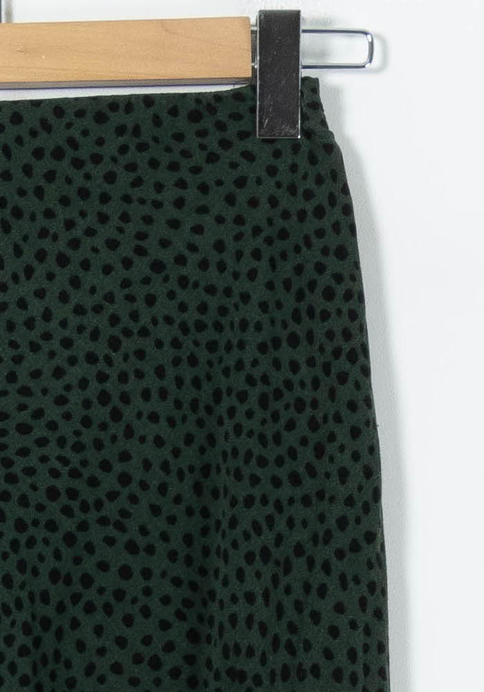 Jupe Midi Verte et Noire - Taille XS/34 de la marque Kookai | PARAD91440 - Vendu par Paradigme - Image 3